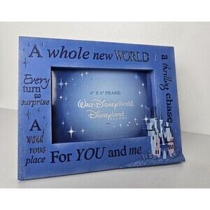 Disney Parks New in Box Whole New World Photo Frame 4 x 6 Park Exclusive Aladdin